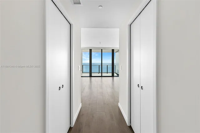 a view of city from a balcony