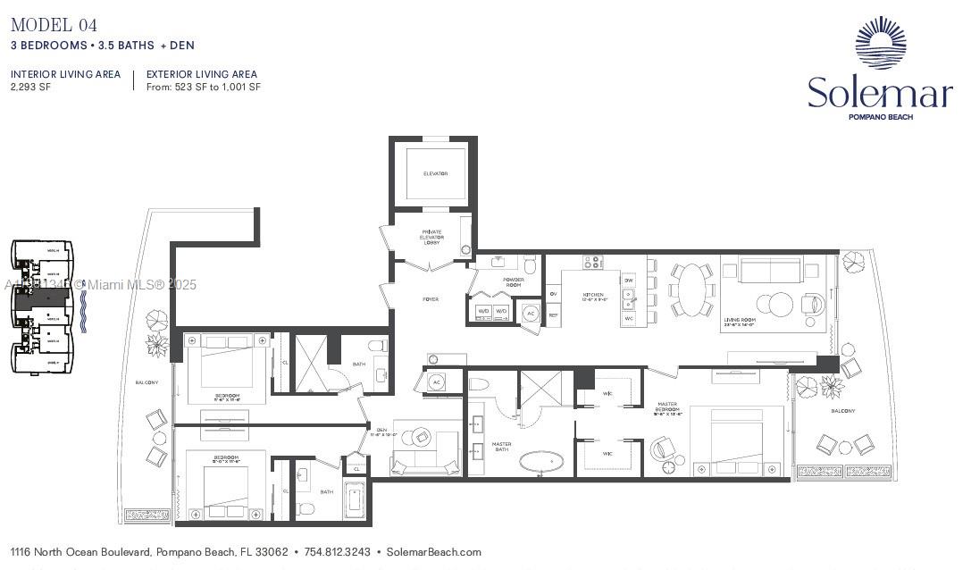 1116 North Ocean Boulevard, Unit 1404 Pompano Beach, FL 33062 - Photo 80 of 80 a black and white photo of a living room