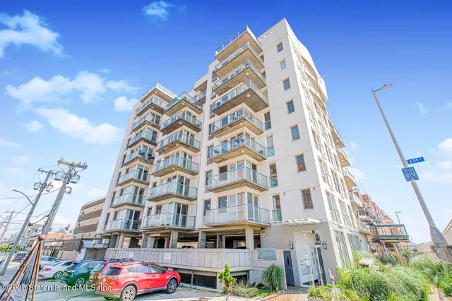 a front view of a building