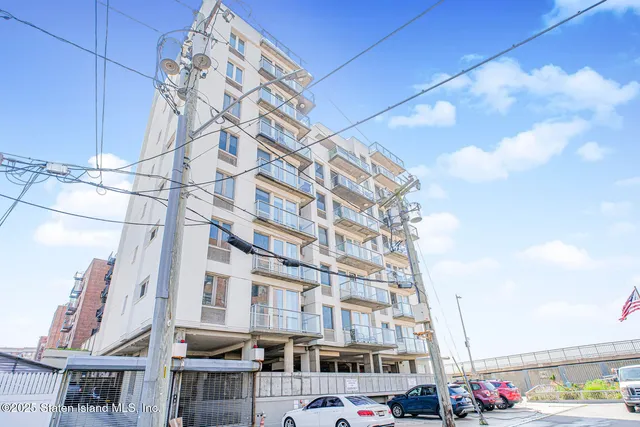 a front view of a building