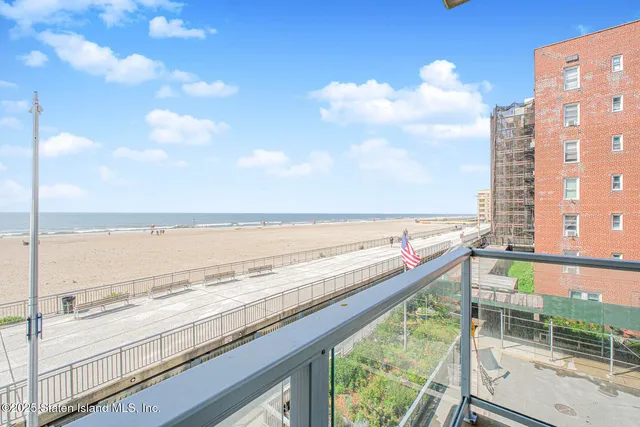 a view of ocean and with city