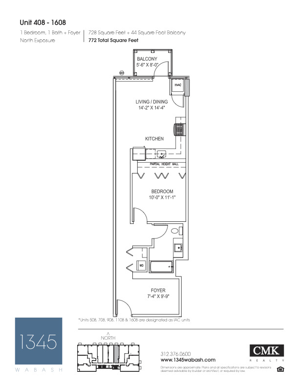 1345 South Wabash Avenue, Unit 1408 Chicago, IL 60605 - Photo 12 of 13 unknown