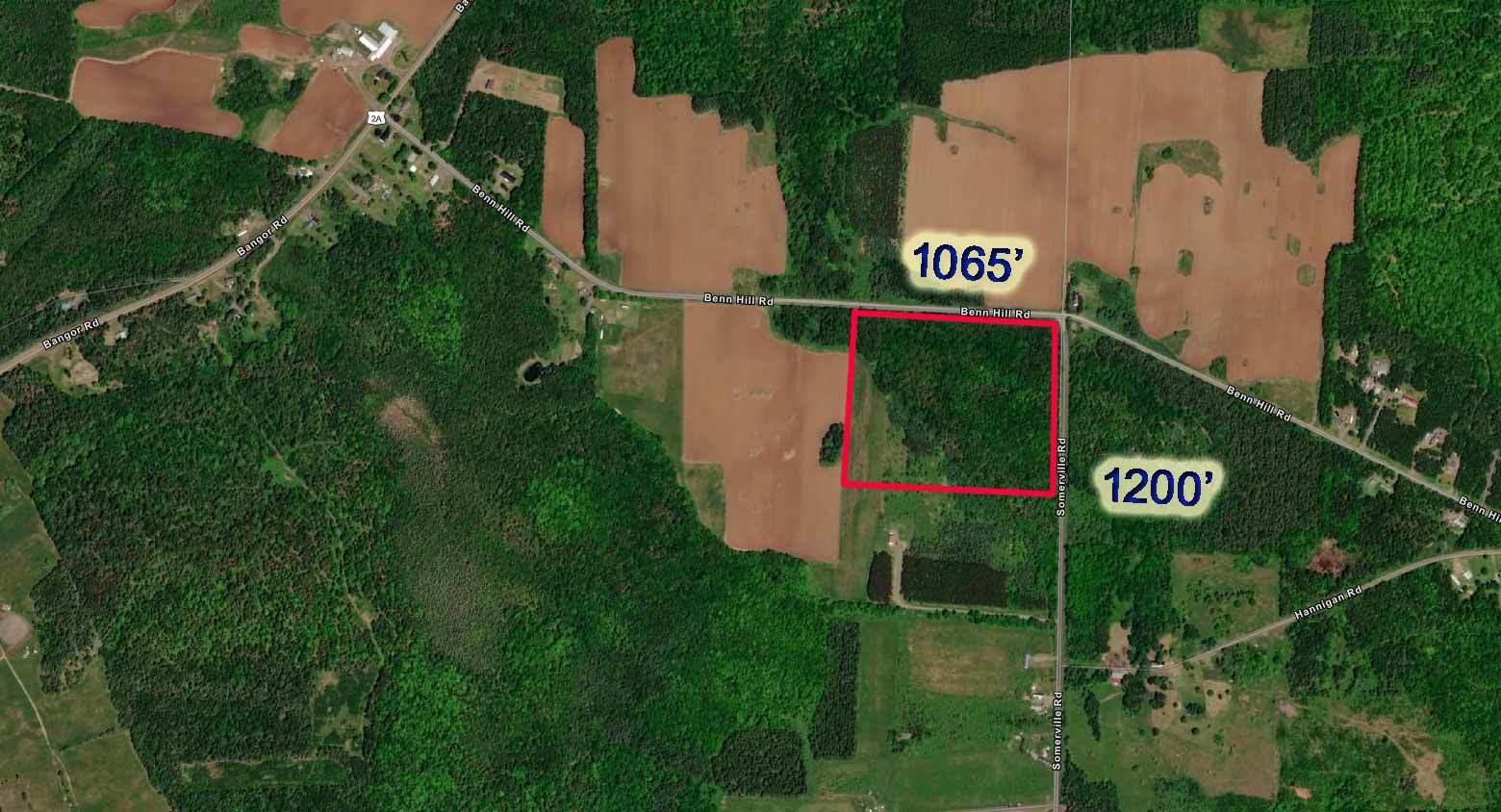 Lot 46 Benn Hill Road Houlton, ME 04730 - Photo 14 of 32 aerial-map-me-land