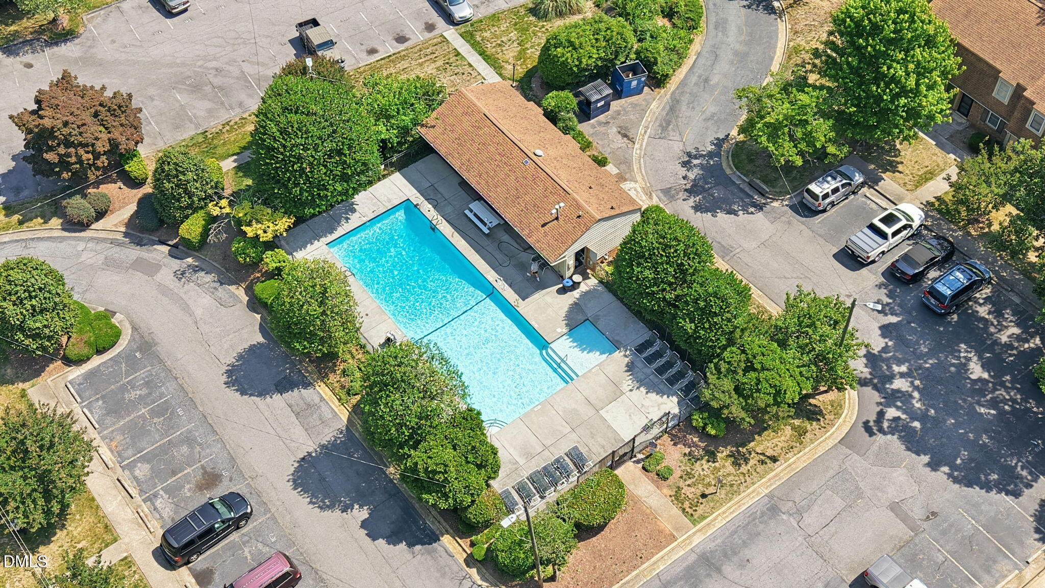 145 Jones Franklin Road, Unit D Raleigh, NC 27606 - Photo 22 of 23 an aerial view of house with yard