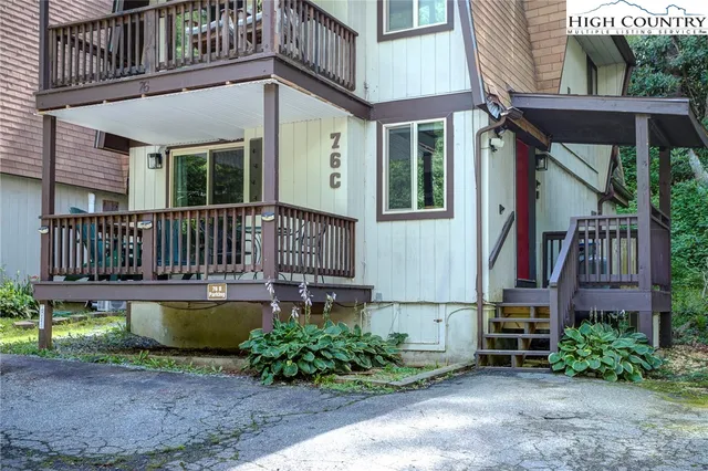a house view with a garden space