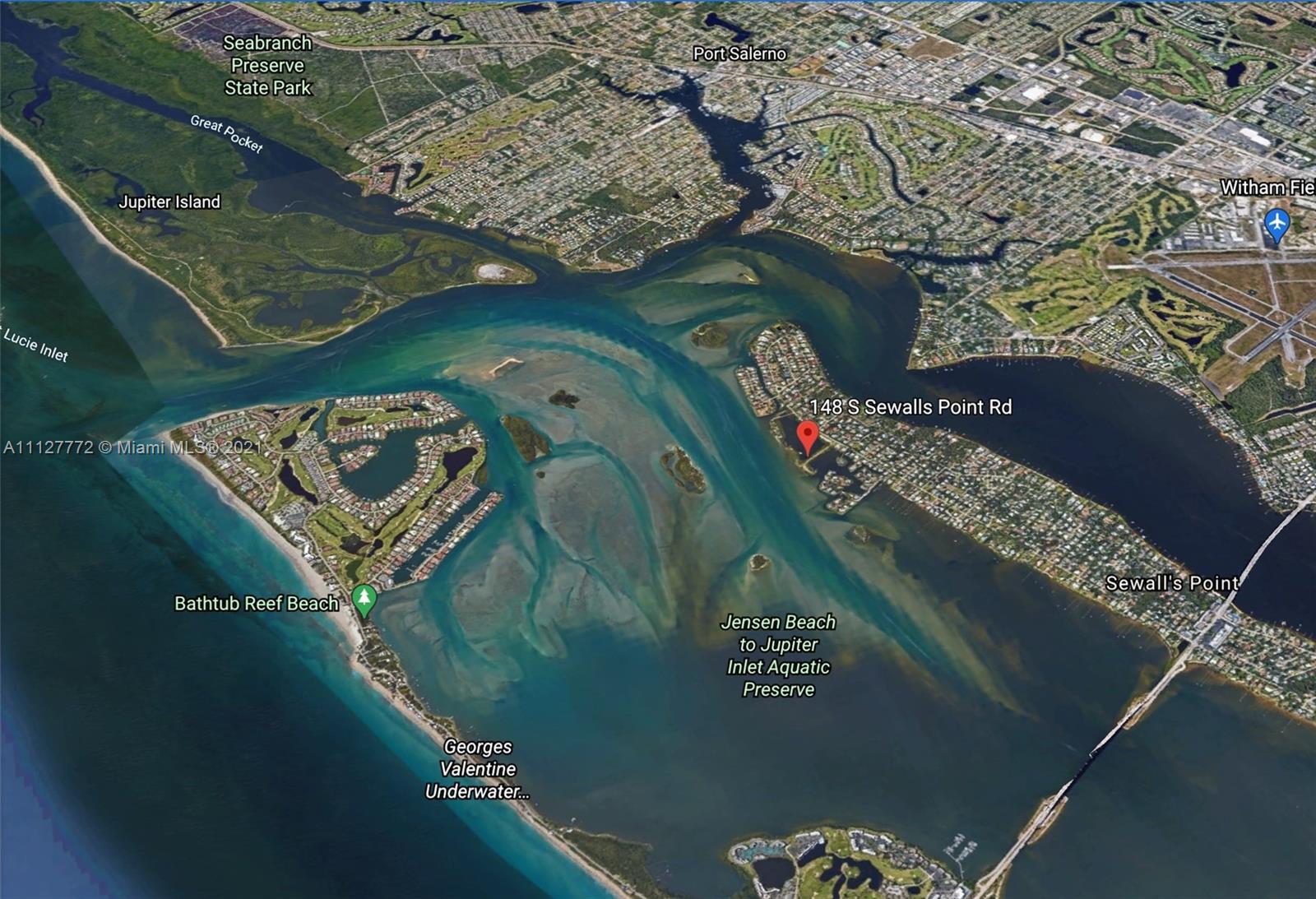 148-150 South Sewalls Point Road Stuart, FL 34996 - Photo 6 of 59 an aerial view of a house