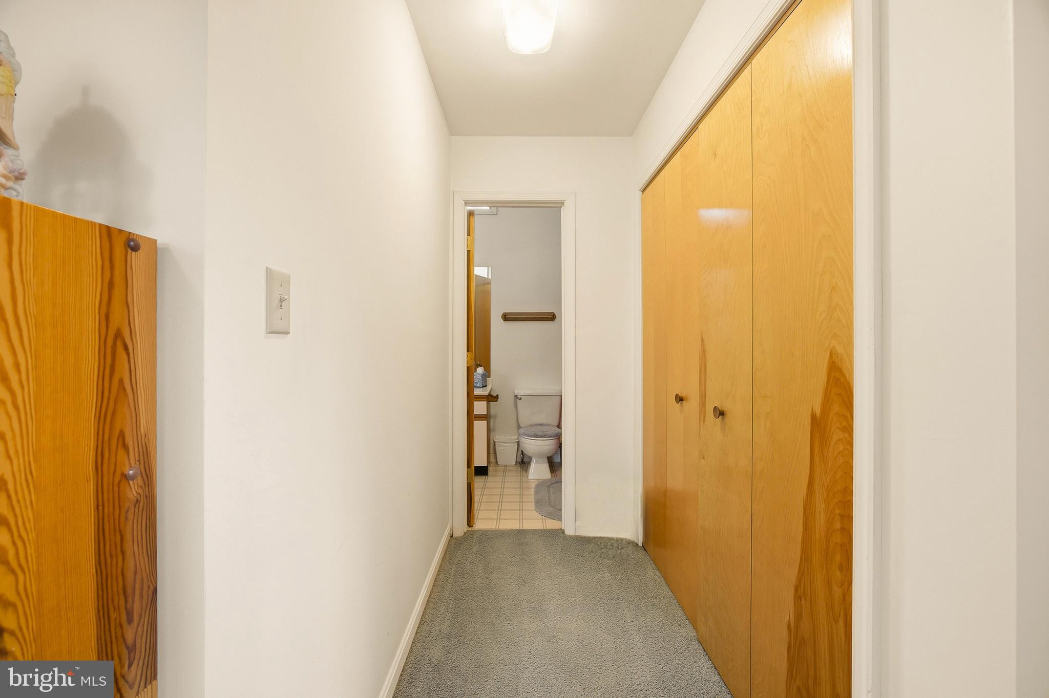 16 Gopher Trail Berkeley Springs, WV 25411 - Photo 22 of 52 a view of a hallway with wooden shelves