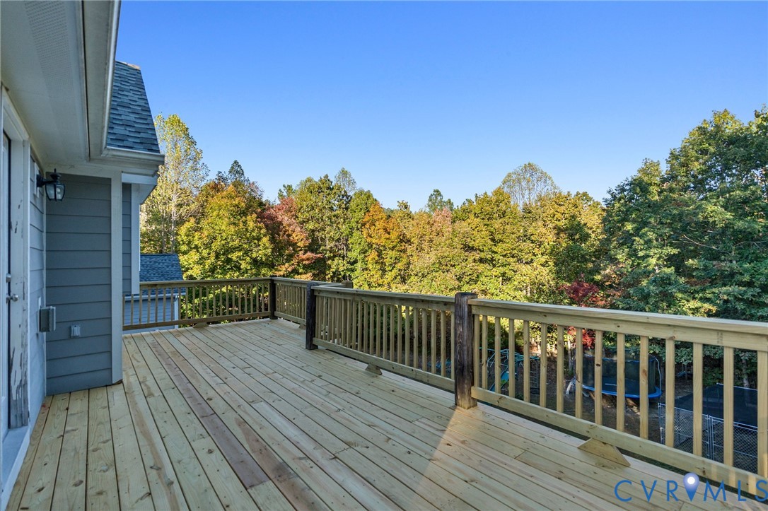 338 Thessalonia Road Bremo Bluff, VA 23022 - Photo 42 of 50 a view of a hardwood deck