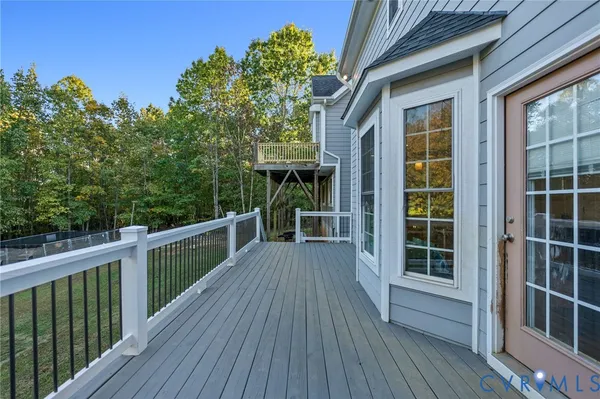 a view of a house with a deck