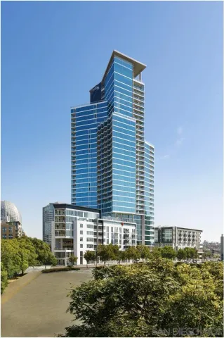 a front view of a building