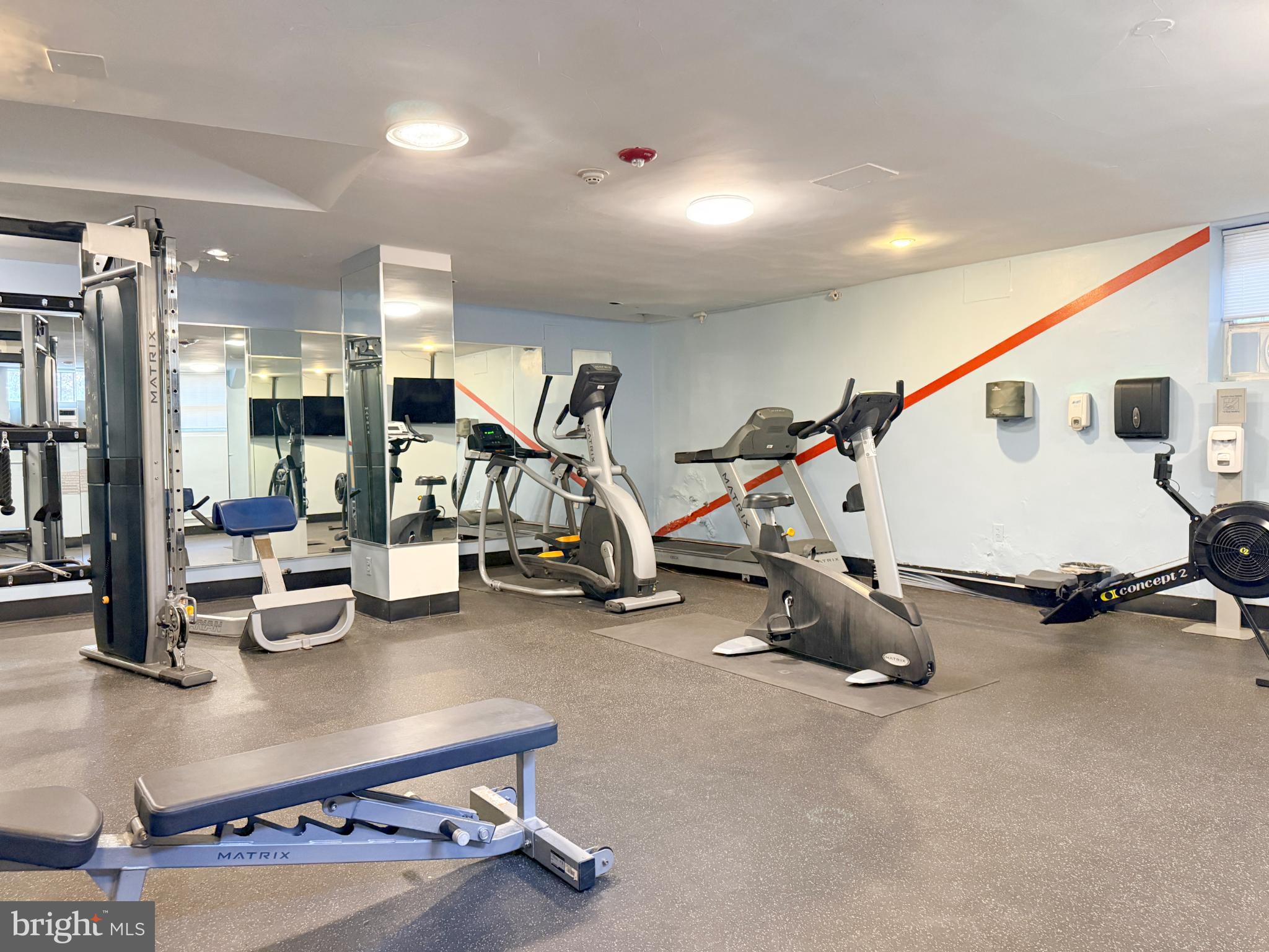 2500 Q Street Northwest, Unit 529 Washington, DC 20007 - Photo 22 of 29 Modern fitness center with diverse equipment.