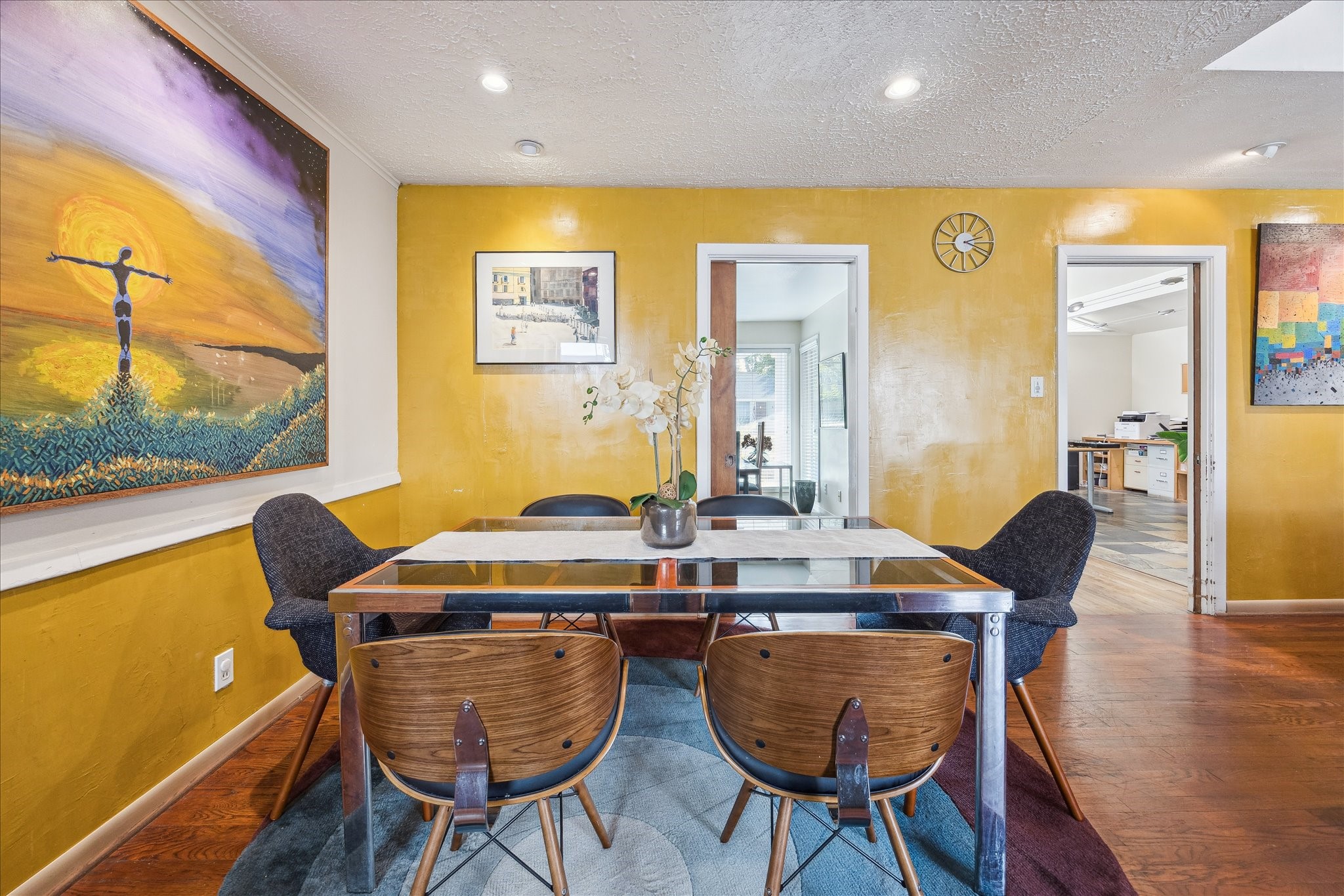 10102 Knoboak Drive Houston, TX 77080 - Photo 13 of 39 a view of a dining room with furniture and wooden floor