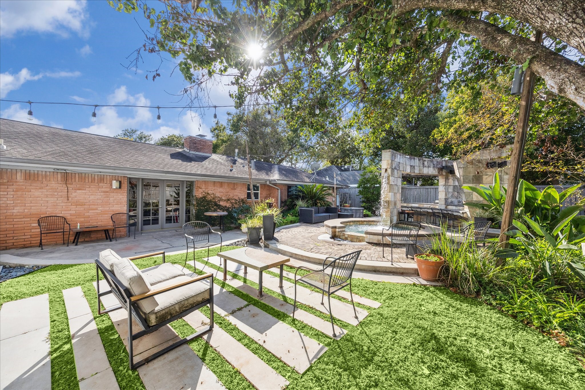 10102 Knoboak Drive Houston, TX 77080 - Photo 32 of 39 a view of yard with patio