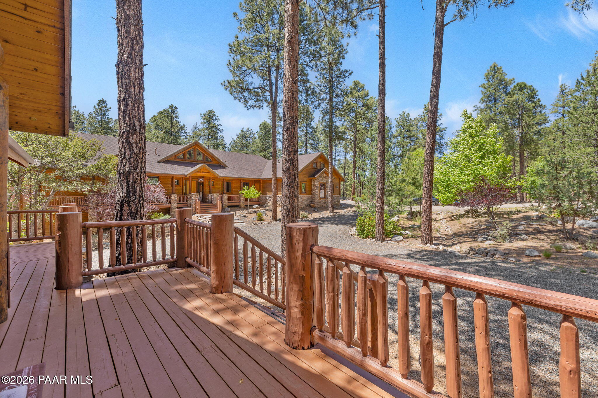5140 East Charcoal Kiln Road Prescott, AZ 86303 - Photo 121 of 140 a view of a street with wooden deck