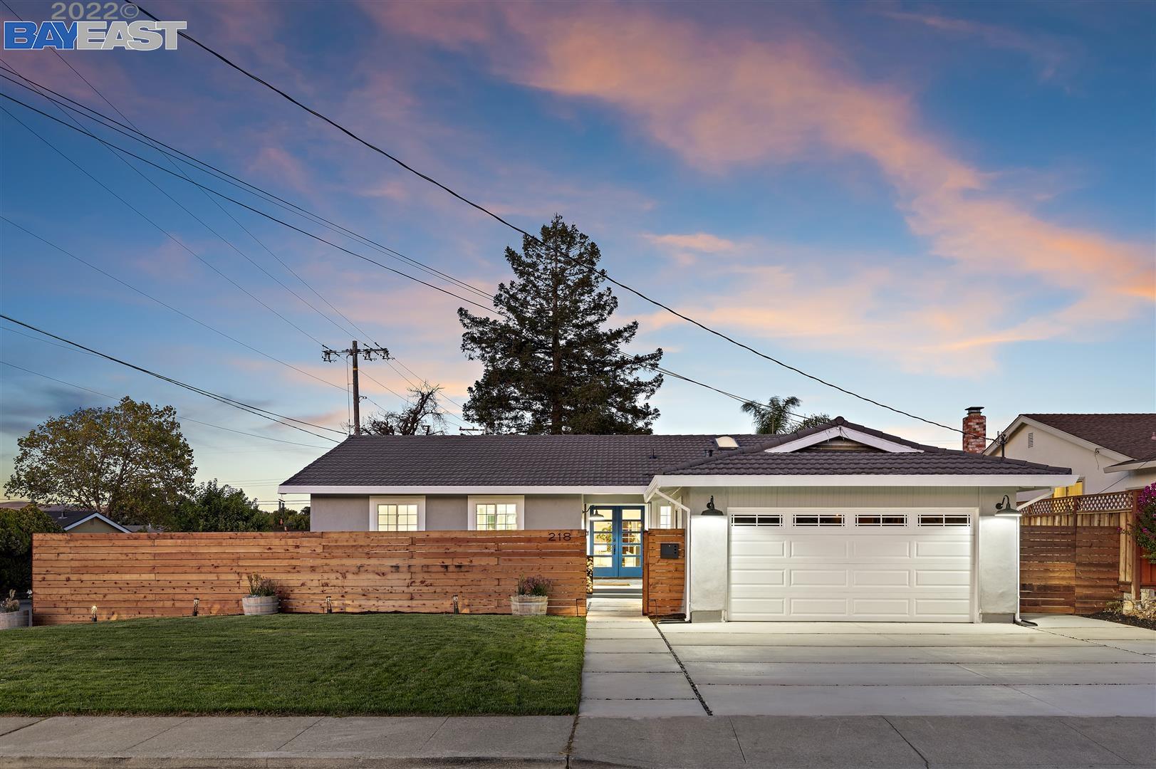 front view of house with a garden