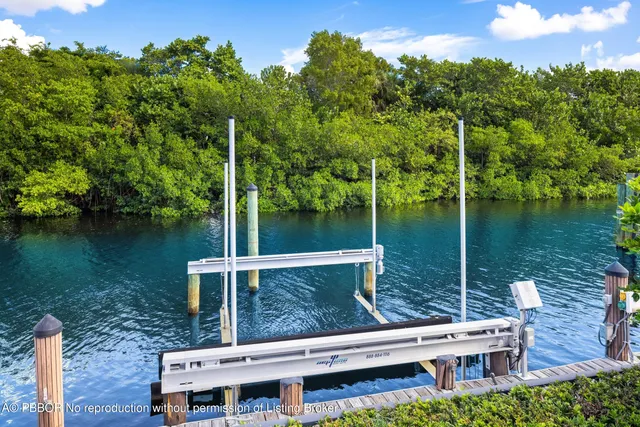 a view of a lake with houses