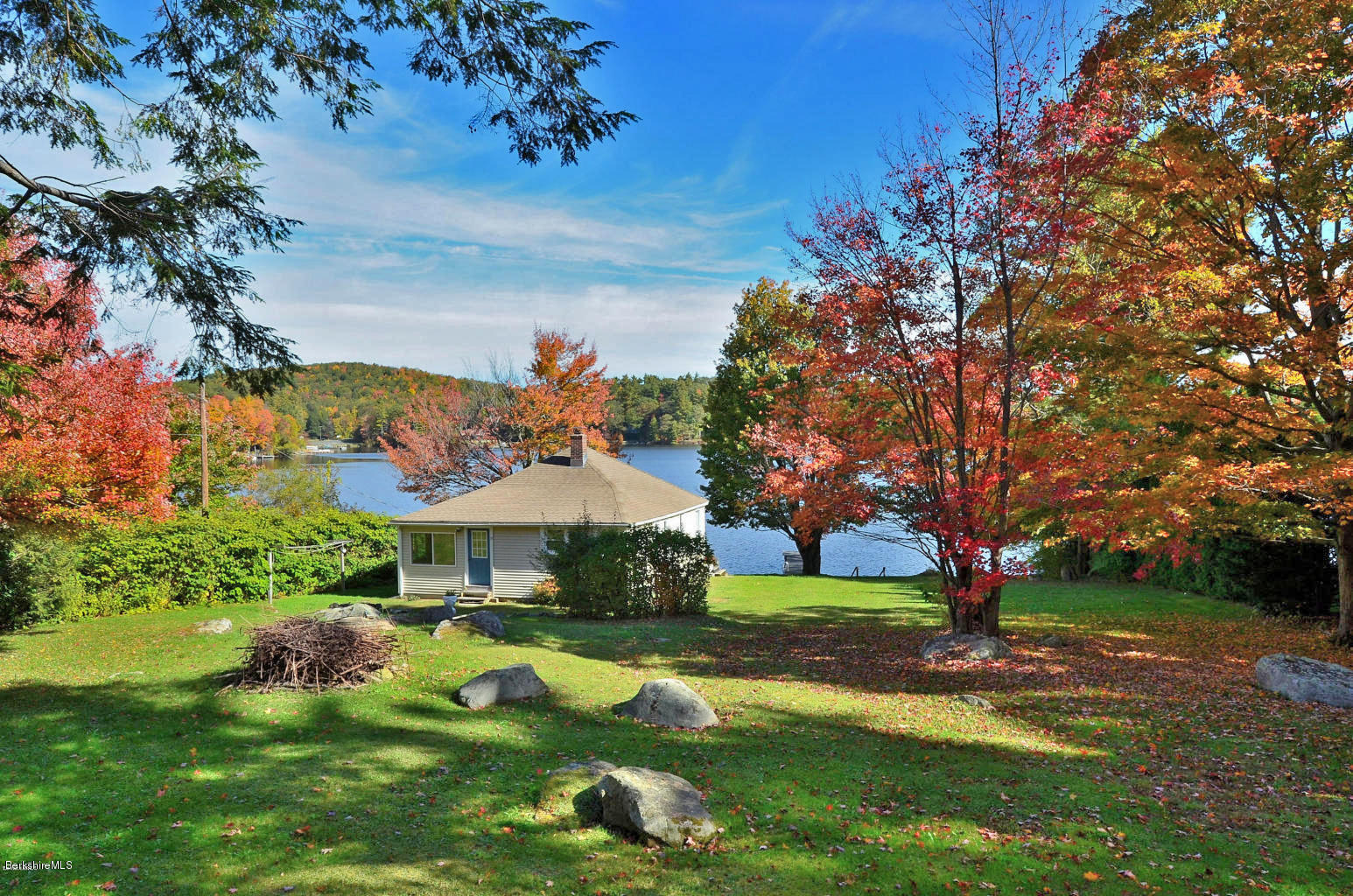 59 Pine Grove Ridge Otis, MA 01029 - Photo 3 of 20 a view of a house with yard and a tree