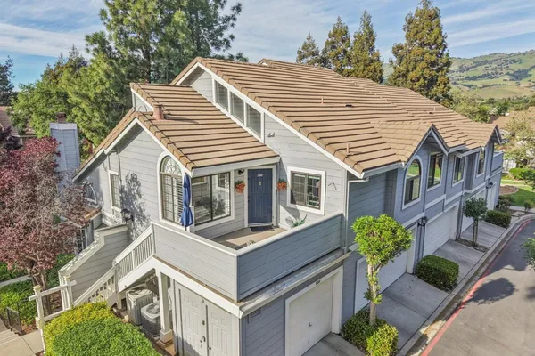 a view of a park with slide
