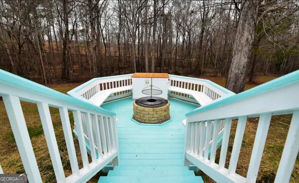 a view of outdoor space with garden