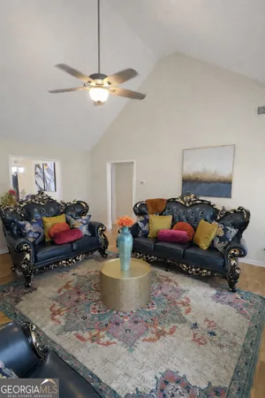 a view of a room with window