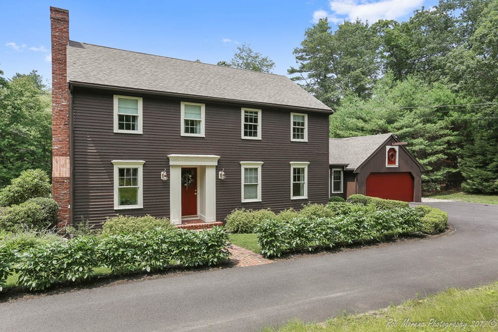 19 Bare Hill Road Boxford, MA 01921 - Photo 28 of 30 front view of brick house with a yard