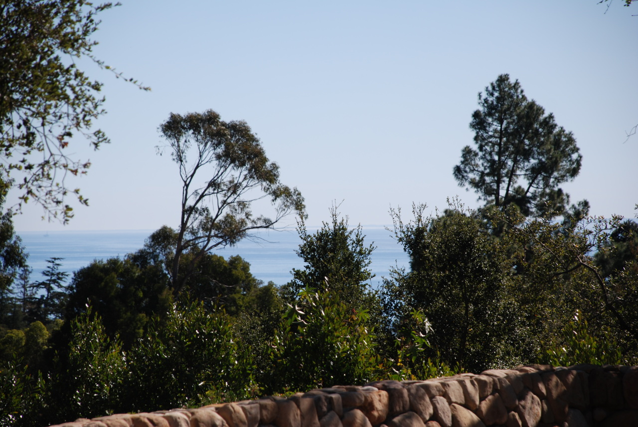 999 La Paz Road Montecito, CA 93108 - Photo 3 of 8 a view of lake from yard