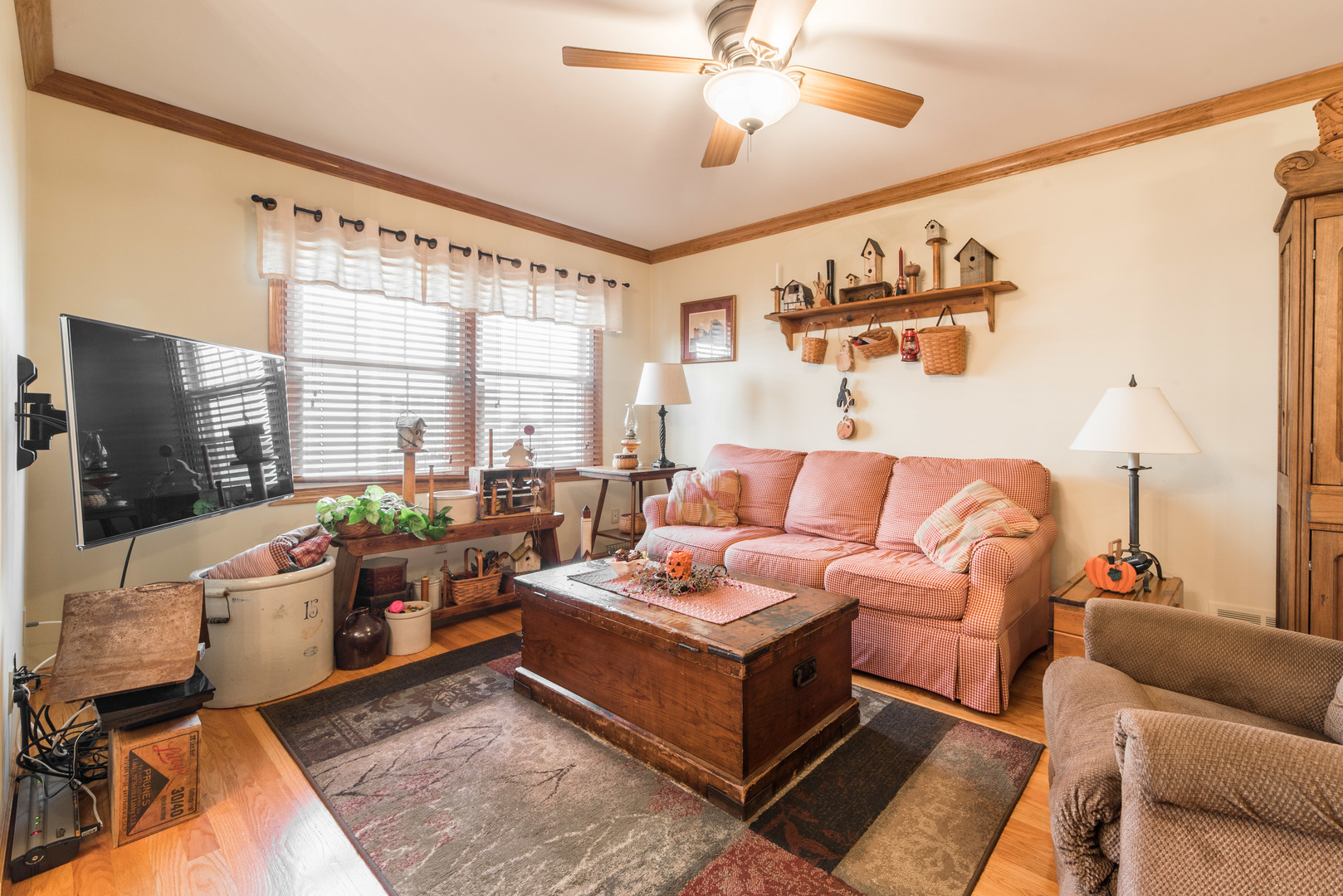508 South Peace Road, Unit 508 Sycamore, IL 60178 - Photo 5 of 29 a living room with furniture and a flat screen tv