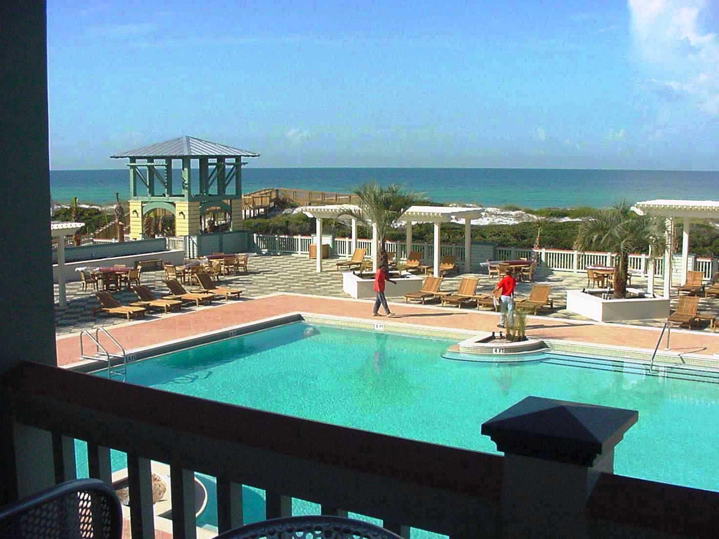 17 Red Basil Drive Santa Rosa Beach, FL 32459 - Photo 19 of 20 a view of a swimming pool with an outdoor seating