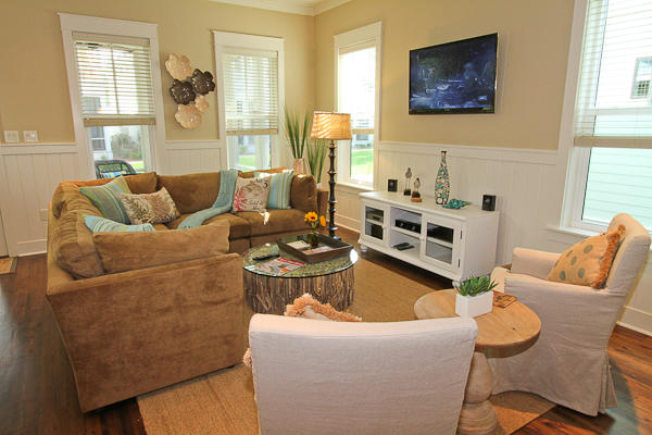 17 Red Basil Drive Santa Rosa Beach, FL 32459 - Photo 3 of 20 a living room with furniture and a flat screen tv