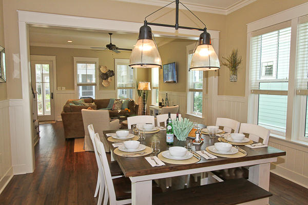 17 Red Basil Drive Santa Rosa Beach, FL 32459 - Photo 5 of 20 a dining room with furniture a chandelier and wooden floor