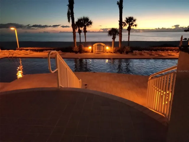 a view of a city with an ocean