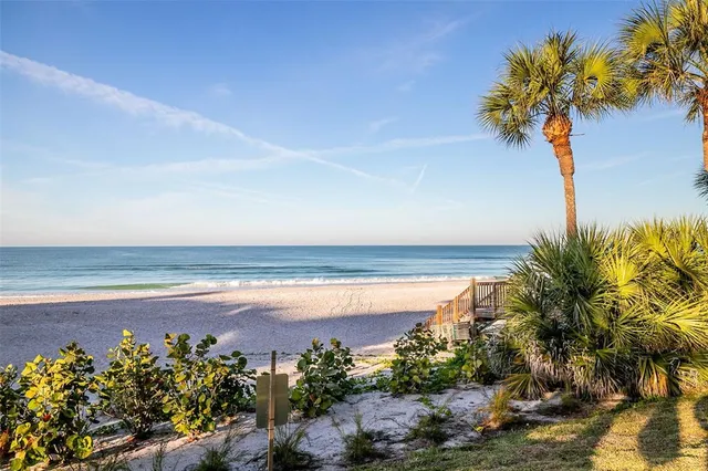 a view of an ocean and beach