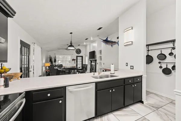 a spacious bathroom with a double vanity sink mirror and