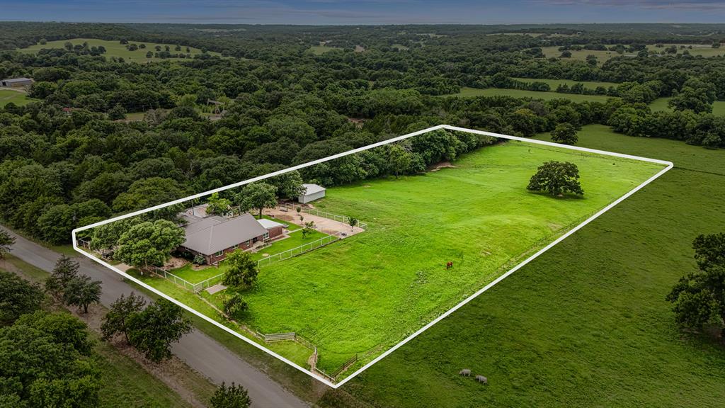 339 Colwell Road Forestburg, TX 76239 - Photo 28 of 31 Aerial View of 339 Colwell Rd in Forestburg, TX