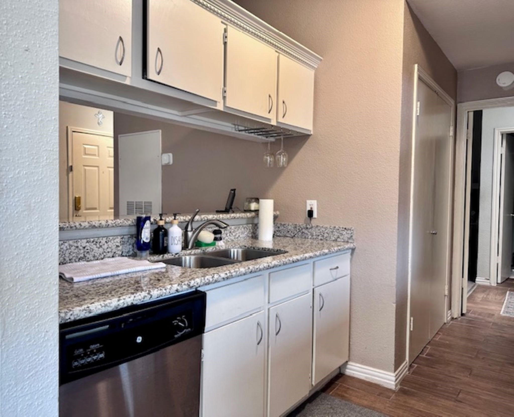 2211 South Kirkwood Road, Unit 35 Houston, TX 77077 - Photo 8 of 13 Granite countertops with extra storage.