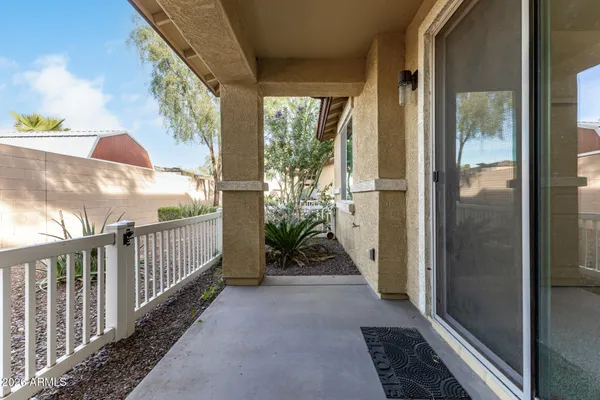 a view of a balcony