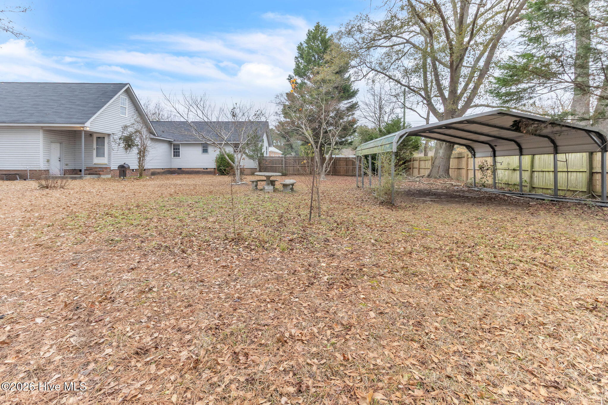 6987 Albert Street Elizabethtown, NC 28337 - Photo 37 of 43 Rear Metal Carport