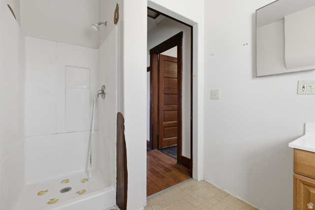 869 West Center Street Provo, UT 84601 - Photo 19 of 32 Bathroom with vanity and a shower stall