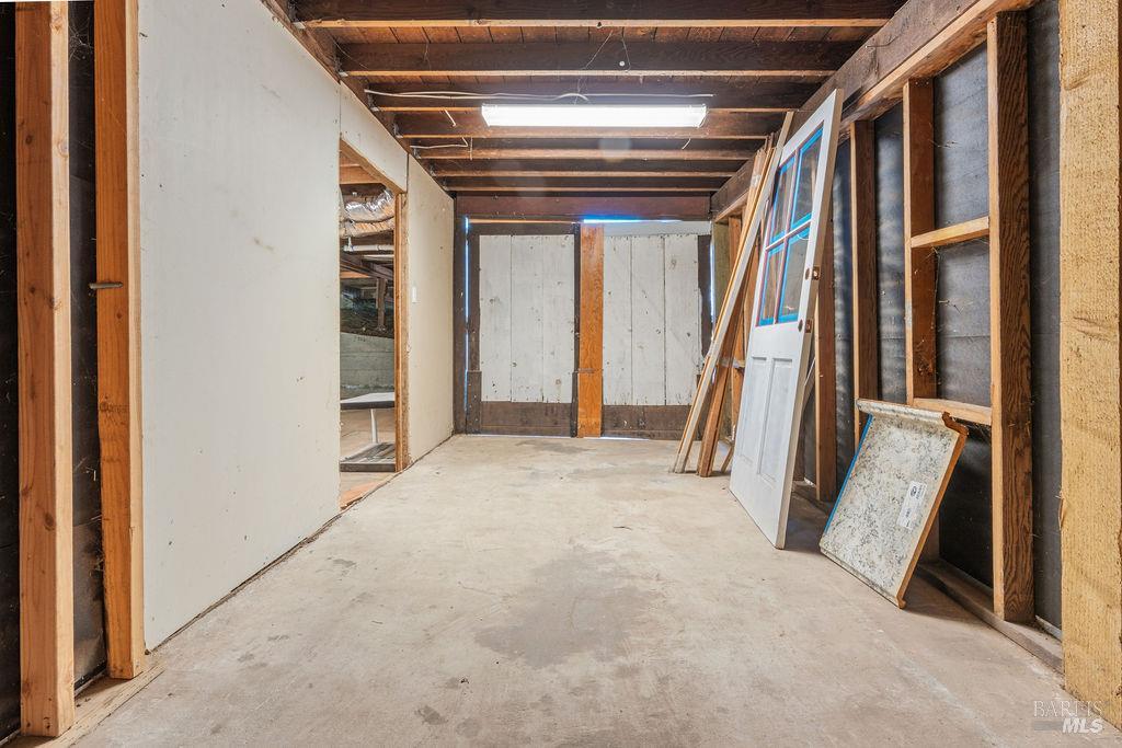411 Main Street Sausalito, CA 94965 - Photo 32 of 33 Garage off of basement -- can be access through the manual garage doors off driveway