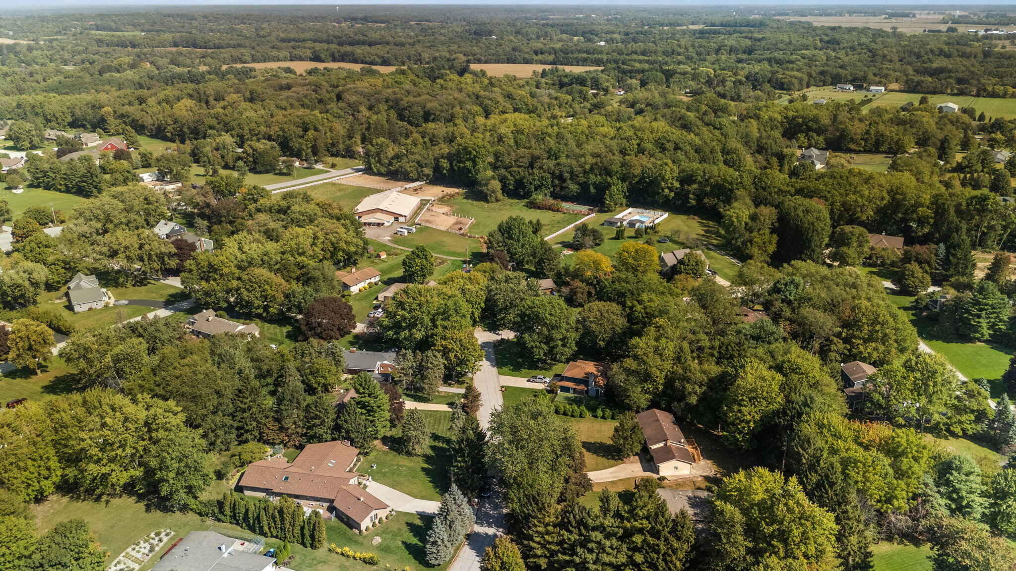 586 Fargo Road Westville, IN 46391 - Photo 37 of 40 an aerial view of residential house with parking space