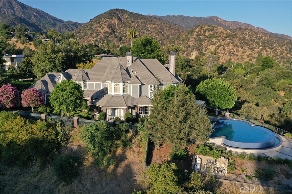1016 Briarcliff Road Monrovia, CA 91016 - Photo 68 of 70 an aerial view of a house with yard and outdoor seating