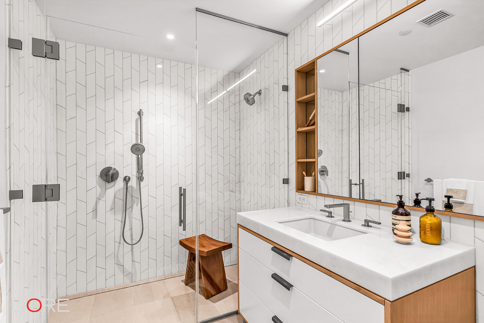 501 3rd Avenue, Unit 20C Manhattan, NY 10016 - Photo 5 of 17 a bathroom with a sink and a mirror