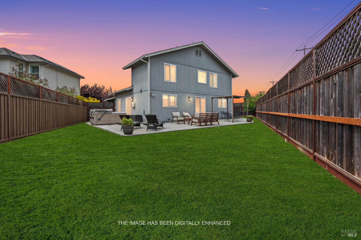 3690 Hillary Court Santa Rosa, CA 95403 - Photo 3 of 53 A digitally enhanced version of the yard as a clean slate, just grass!