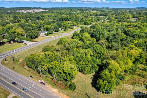 a view of a garden with a bench