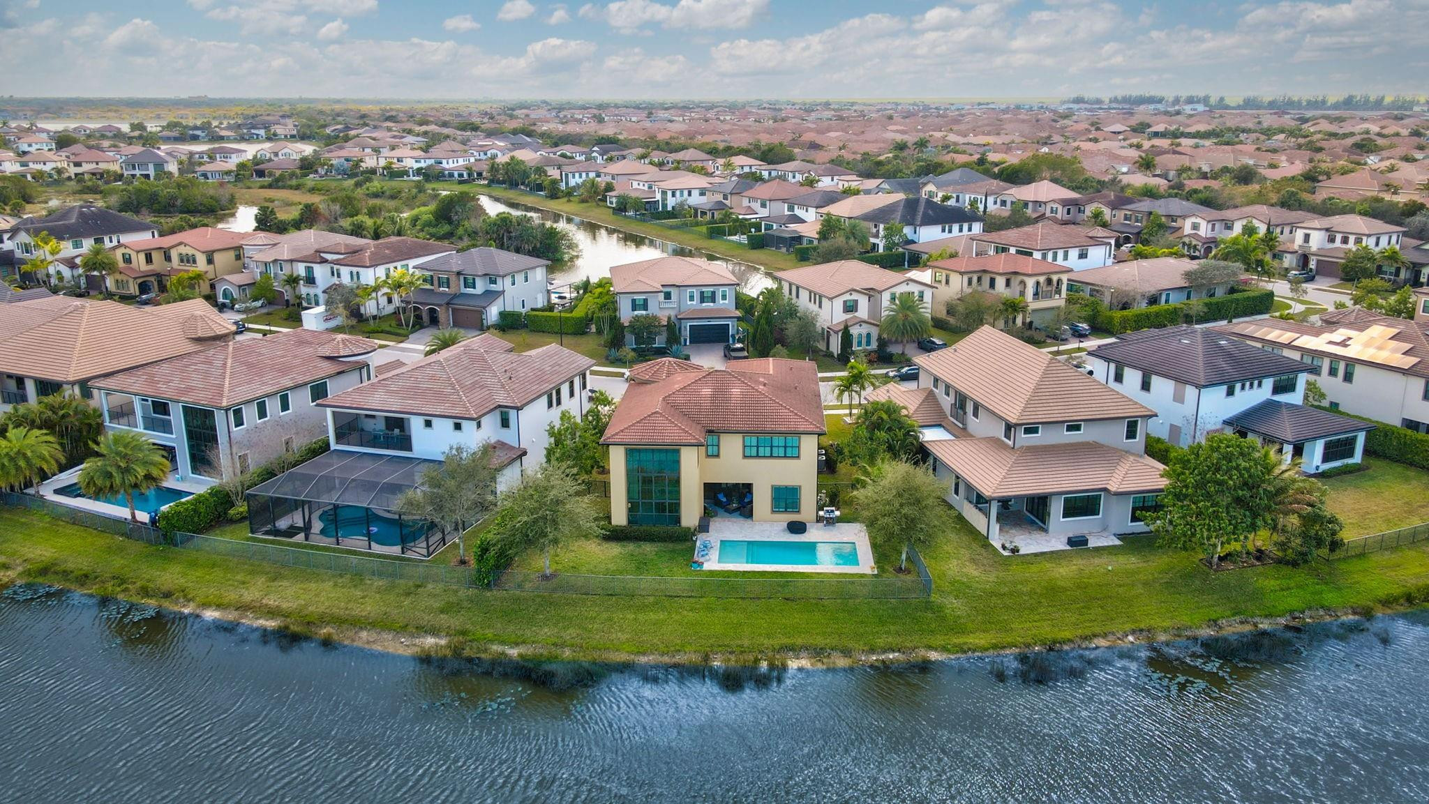 11585 Horizon Road Parkland, FL 33076 - Photo 58 of 91 an aerial view of multiple houses with yard