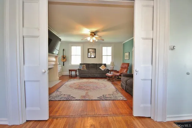 a view of living room and window