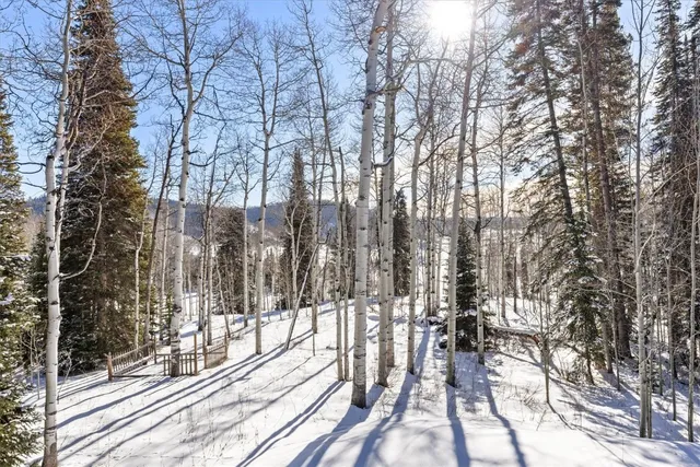 a kitchen with a stove and cabinets