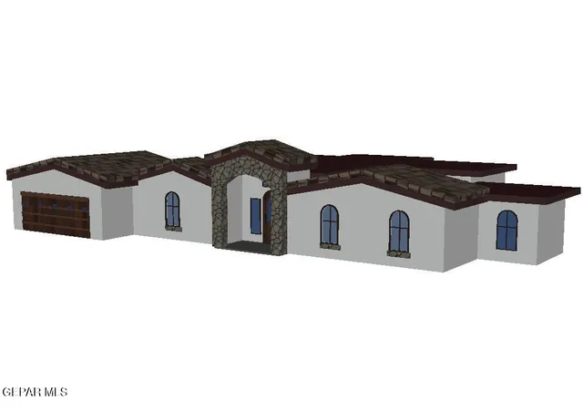 a view of a house with a snow on the wall