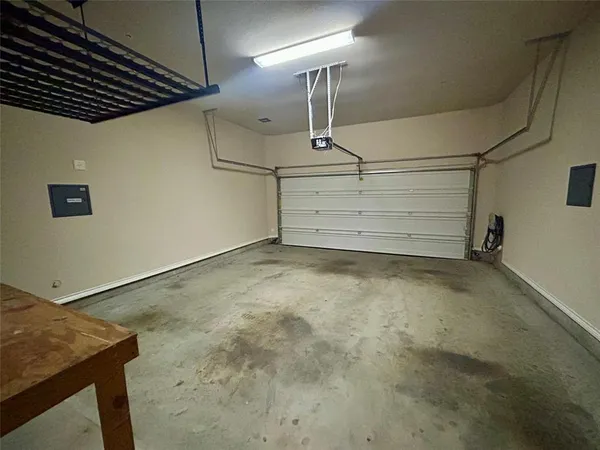 a view of a room with storage