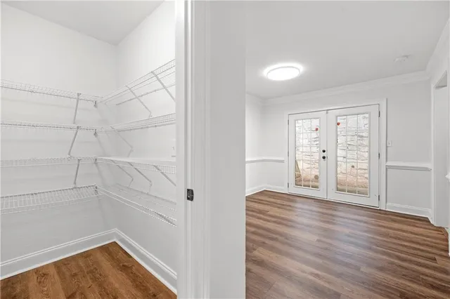 wooden floor in an empty room